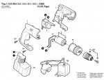 Bosch 0 600 904 202 2360 14,4 V Tiger Diy-Drill-Driver 14.4 V / Eu Spare Parts